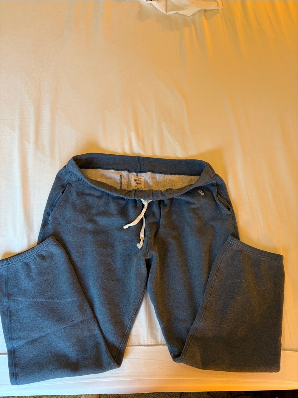 Todd Snyder Gray Fleece Sweatpants with White Lining